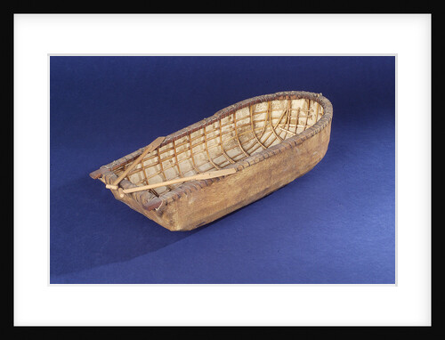 Donegal paddling curragh, starboard stern quarter by unknown