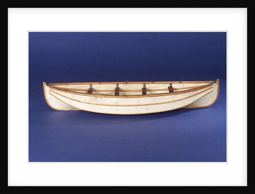 Full hull model, collapsible lifeboat, broadside by unknown