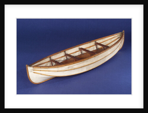 Full hull model, collapsible lifeboat by unknown