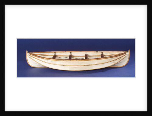 Full hull model, collapsible lifeboat, broadside by unknown
