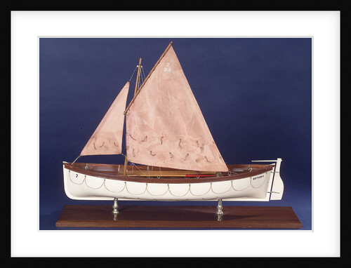 Full hull model representing 'Britannia' and 'Glasgow', port broadside by unknown