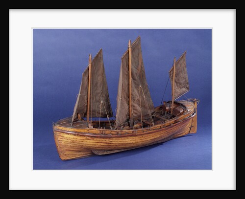 Full hull model, sailing lifeboat, port by unknown