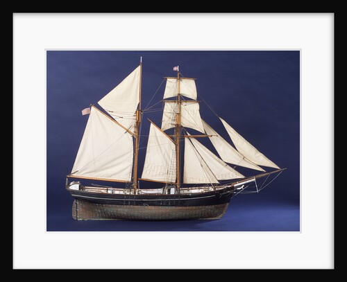 'Little Mystery', starboard broadside by Max T. Davey
