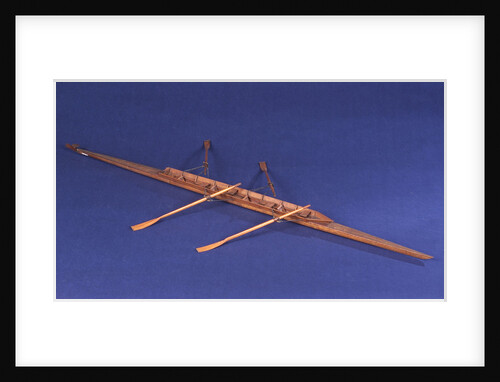 Full hull model, racing skiff, starboard by unknown