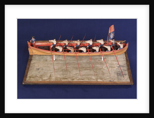 Full hull model of Admiral's Barge by unknown