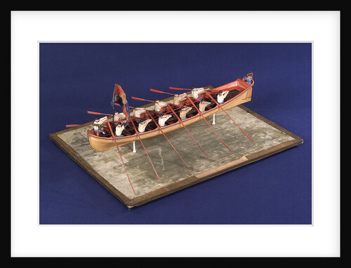 Full hull model of Admiral's Barge by unknown