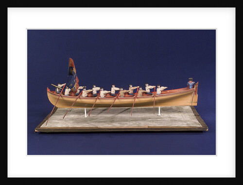 Full hull model of Admiral's Barge by unknown