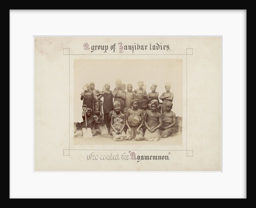 A group of Zanzibar ladies who coaled the 'Agamemnon' by unknown