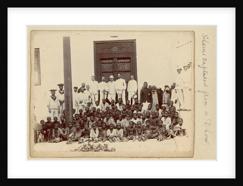 'Slaves captured from a dhow' (Arab sailing vessel) by Unknown
