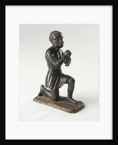 Kneeling figure of an enslaved African by unknown