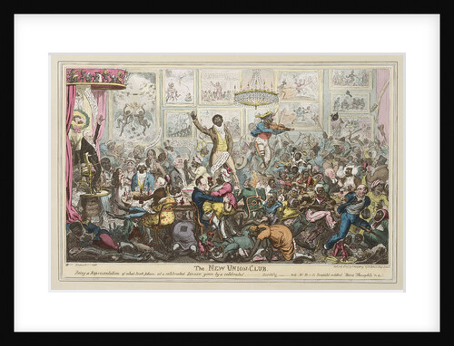The New Union: Club, Being a Representation of what took place at a celebrated Dinner, given by a celebrated - society by George Cruikshank