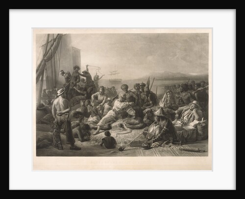 Scene on the coast of Africa by C.E. Wagstaff