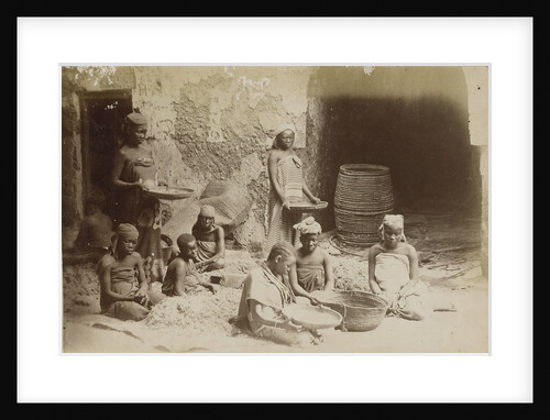 Slaves sifting root of Samoa plant by Unknown