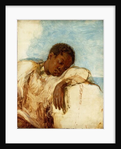Slave in chains by British School