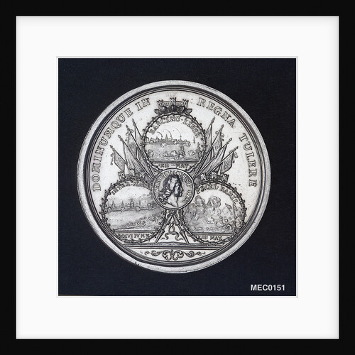 Medal commemorating the relief of Barcelona and other successes, 1706 by M. Smeltzing