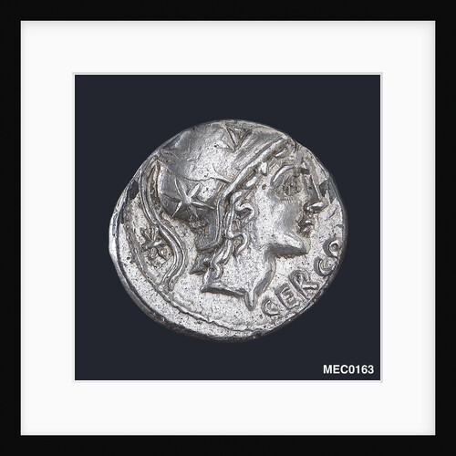 Denarius depicting head of a goddess by unknown