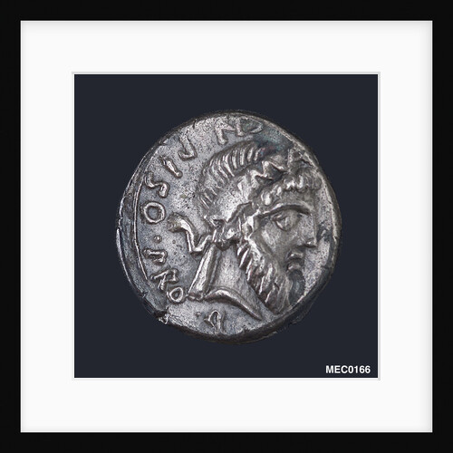 Denarius depicting head of Numa Pompilius by unknown