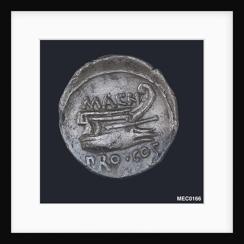 Denarius depicting head of Numa Pompilius by unknown