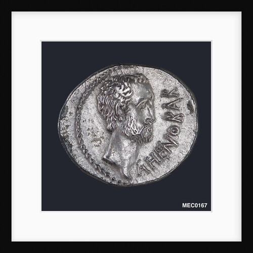 Denarius depicting head of L. Domitius Ahenobarbus by unknown