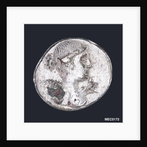 A denarius commemorating the Battle of Actium BC31 by unknown