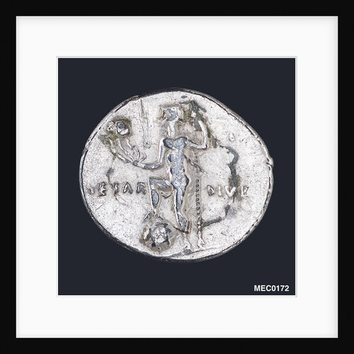 A denarius commemorating the Battle of Actium BC31 by unknown