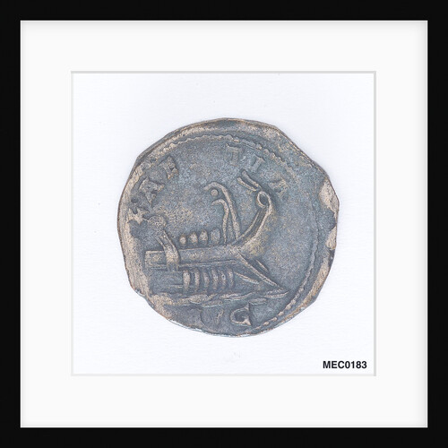 Sestertius depicting Emperor Postumus and a Roman galley by unknown