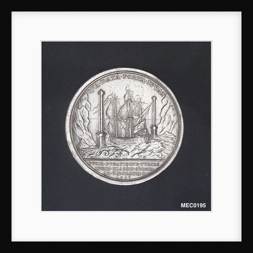 Medal commemorating the action off Corfu victory over the Turks, 1716 by O. Hamerani