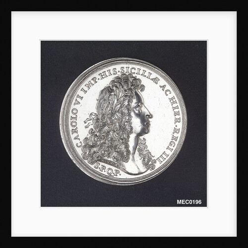 Medal commemorating the arrival of Emperor Charles VI at Palermo, 1720 by A. Travani