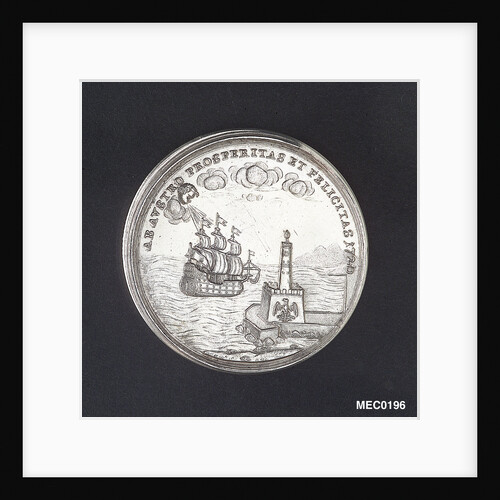 Medal commemorating the arrival of Emperor Charles VI at Palermo, 1720 by A. Travani