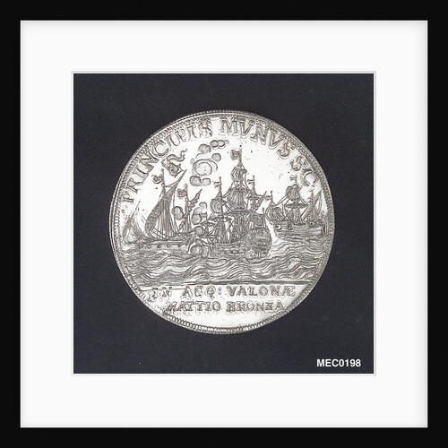 Medal commemorating the action off Valona, 1733 by Unknown