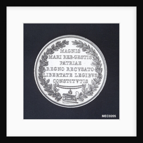 Medal commemorating Admiral Andrea Doria tercentenary, 1829 by N. Cerbara