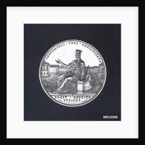 Medal commemorating Civitavecchia enlarged and its harbour improved, 1836 by J. Cerbara