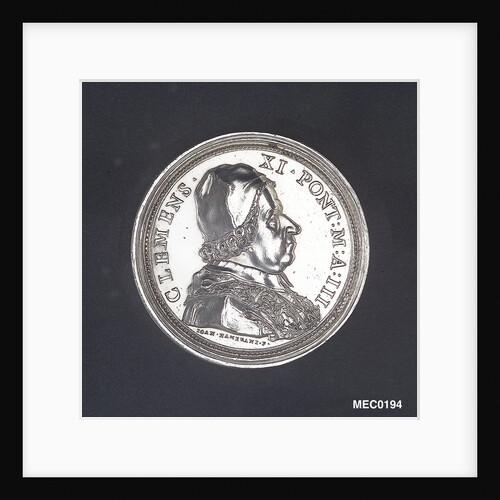 Medal commemorating the Aqueduct of Civitavecchia, 1703 by G. Hamerani