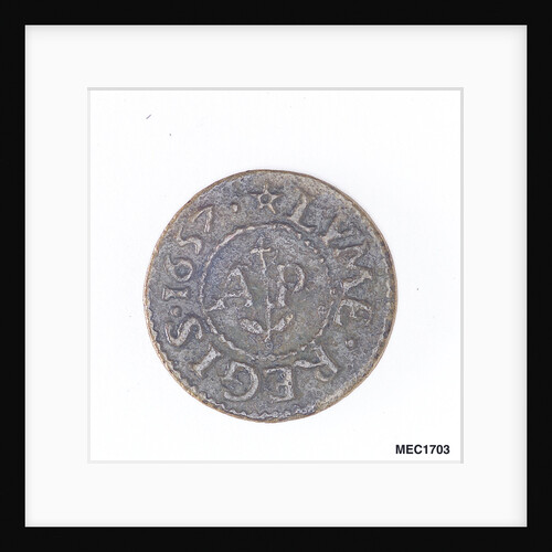 Token depicting a sailing ship by unknown