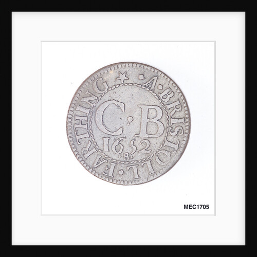 Bristol farthing token by T. Rawlins
