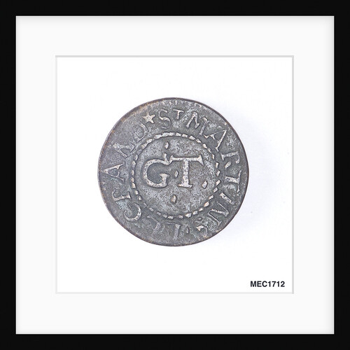 Token depicting a sailing ship by unknown