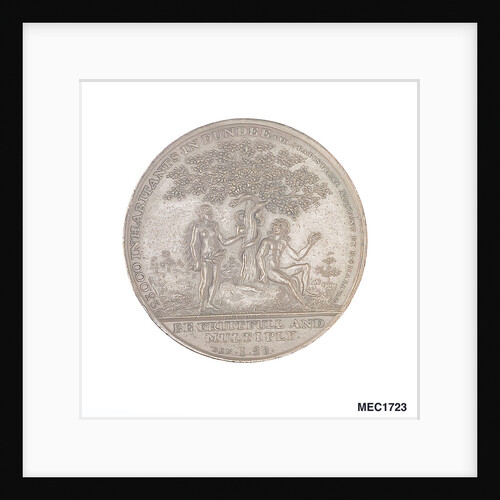 Dundee penny token commemorating  Admiral of the Fleet Adam Duncan (1731-1804)  and the battle of Camperdown, 1797 by T. Wyon