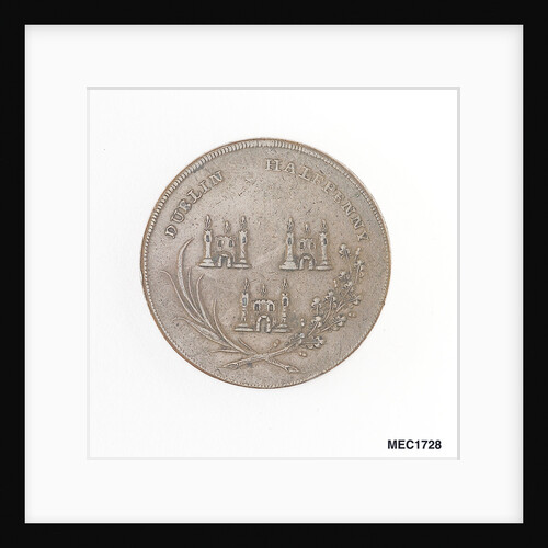 Dublin halfpenny token by unknown