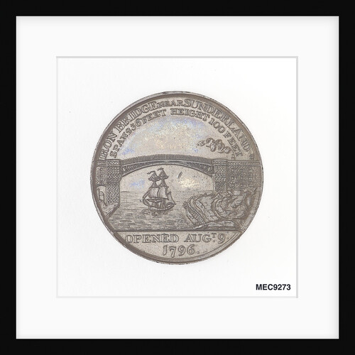 Sunderland penny token by T. Wyon