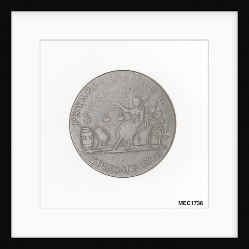 Leith halfpenny token by unknown