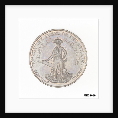 Election token commemorating Vice-Admiral Sir Alan Gardner MP by unknown