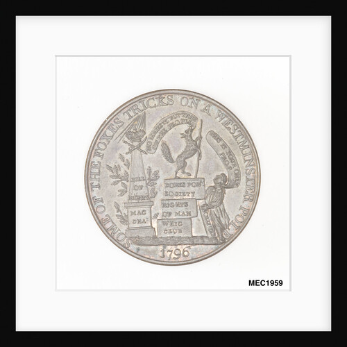 Election token commemorating Vice-Admiral Sir Alan Gardner MP by unknown