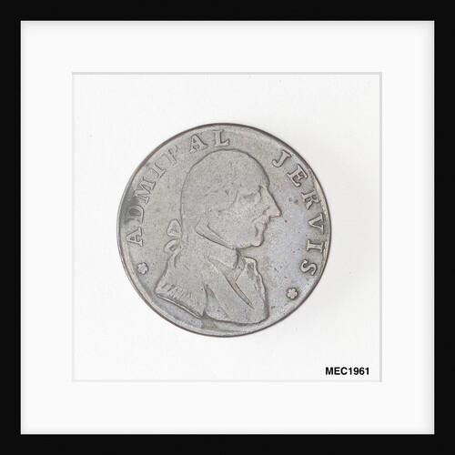 Halfpenny token commemorating Admiral John Jervis, Earl St Vincent (1735-1823) by unknown