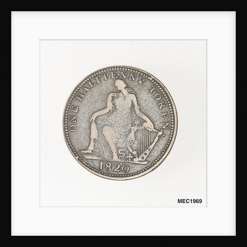 Dublin halfpenny token by unknown