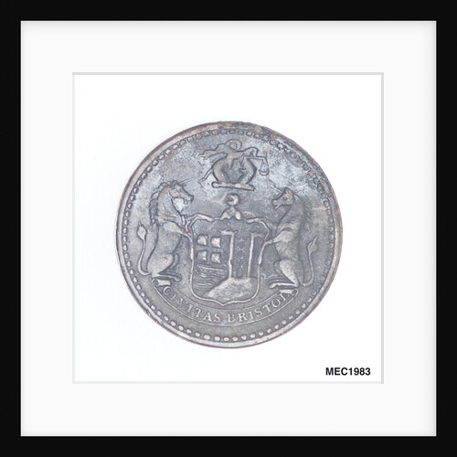 Bristol penny token by T. Halliday