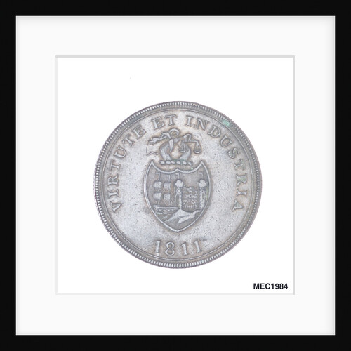 Bristol penny token by T. Halliday