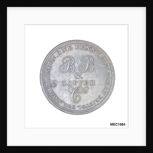 Bristol penny token by T. Halliday