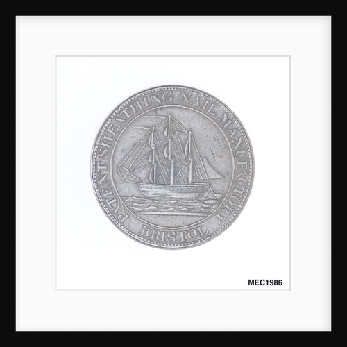 Bristol penny token by T. Halliday