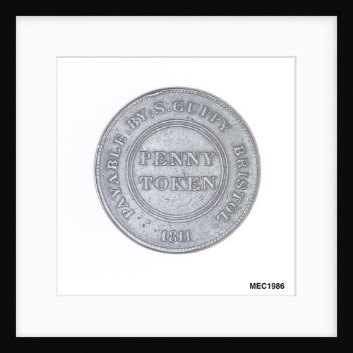 Bristol penny token by T. Halliday