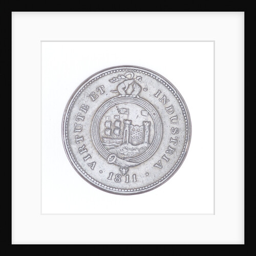 Bristol penny token by T. Halliday